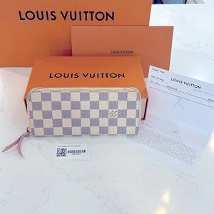 Louis Vuitton Clemence Wallet Damier Azur
